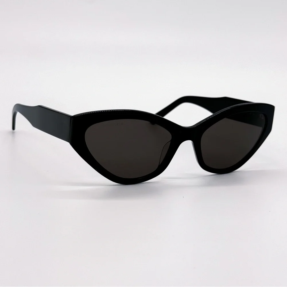 NEW BALENCIAGA BB0306S 001 CAT EYE BLACK WOMEN SUNGLASSES BALENCIAGA